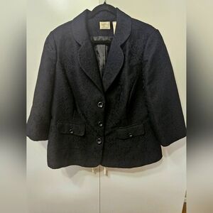 Emma James Dark Blue Coat Woman's Size 16W